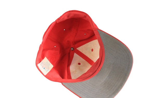 vintage CINCINNATI Reds Cap hat big logo mlb red … - image 4