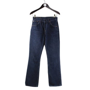 vintage LEVIS 535 JEANS authentic navy blue Jean Pants Size W 27  L 32 trousers retro classic work wear 90's denim USA style women's
