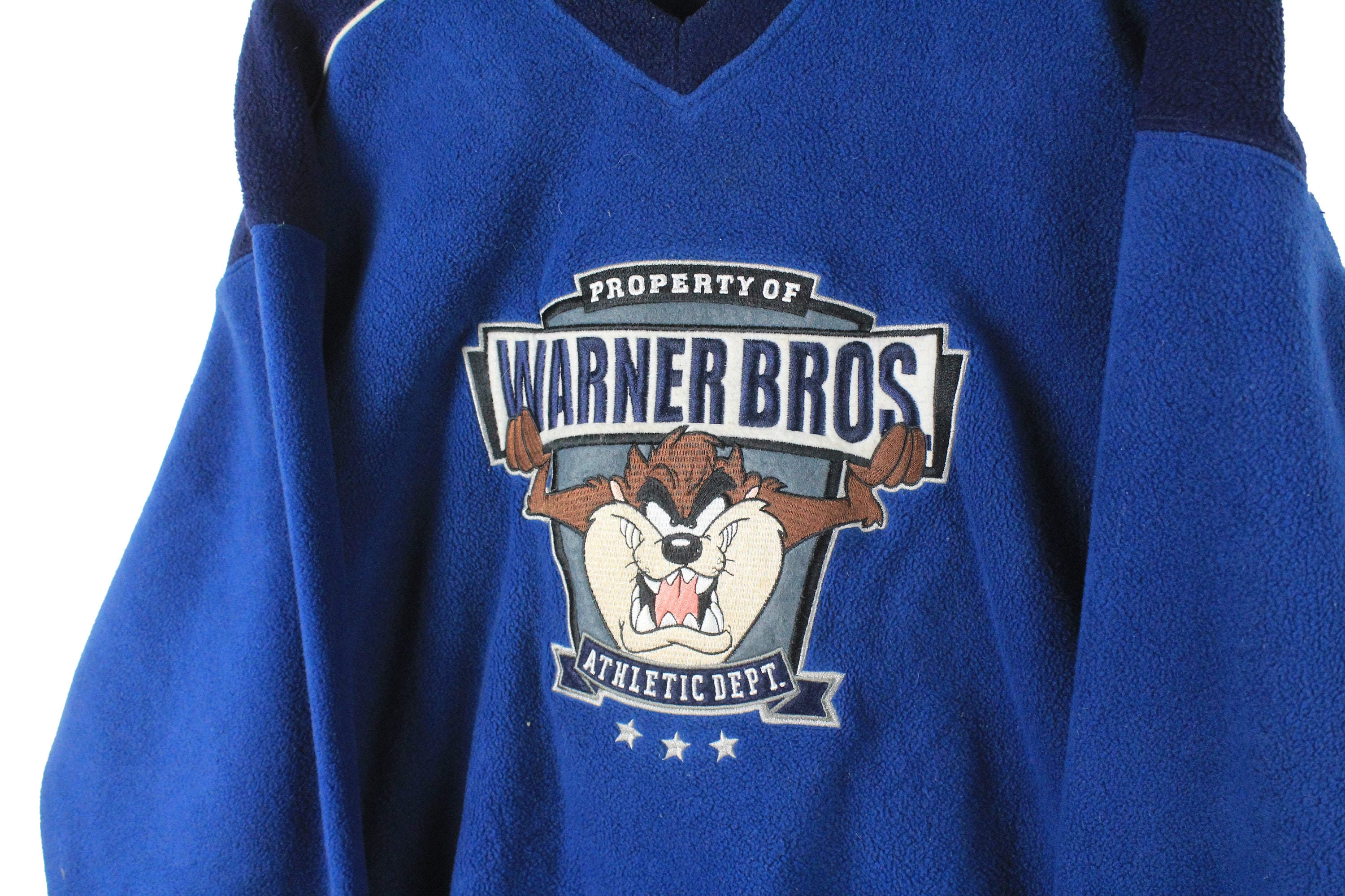 Vintage Warner Bros TAZ Fleece Sweatshirt Size XL Men's