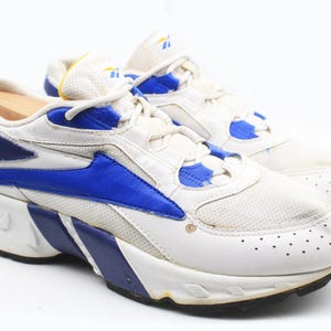 vintage REEBOK Sneakers Size US 8.5 men&#39;s authentic athletic shoes rare retro sport 90&#39;s casual classic streetwear trainers blue white