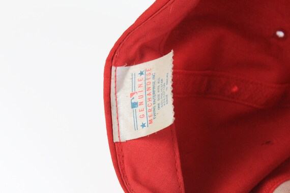 vintage CINCINNATI Reds Cap hat big logo mlb red … - image 5