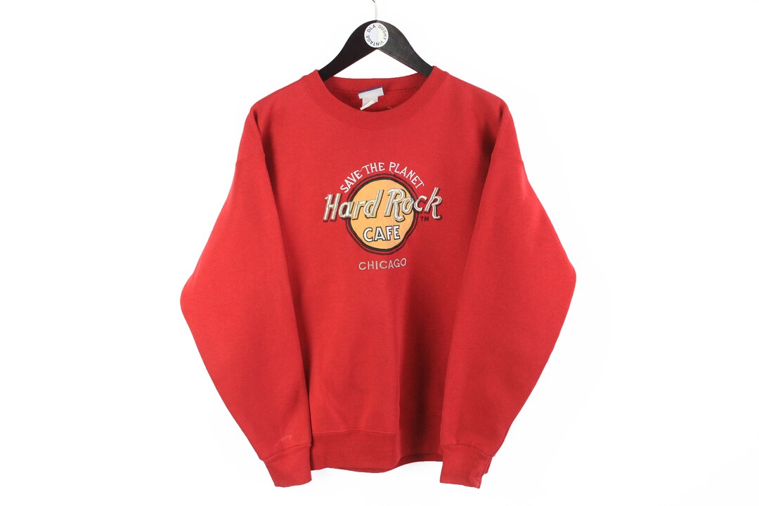 Vintage HARD ROCK CAFE Chicago Lee Sweatshirt Authentic Rare Size M ...