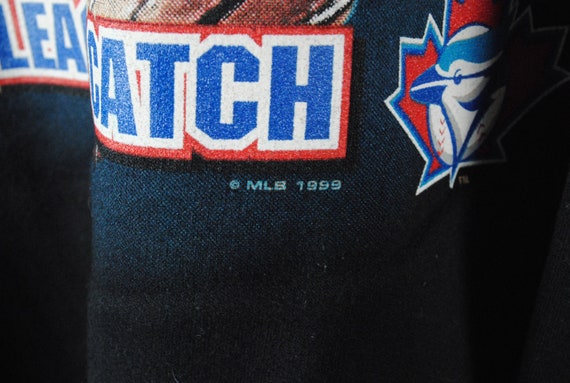 vintage 1999 BLUE JAYS Toronto men's black Sweats… - image 5