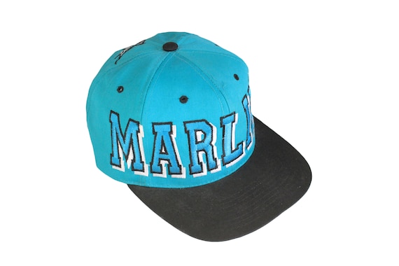 Vintage MIAMI MARLINS Hat Big Logo Cap MLB Team Hipster One 
