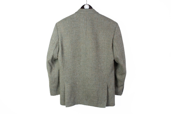 vintage HARRIS TWEED authentic Blazer Jacket Pure… - image 2