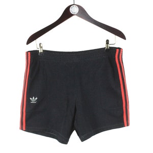 vintage ADIDAS shorts Size L summer black authentic 90s athletic sport style activewear originals brand streetwear running shorts