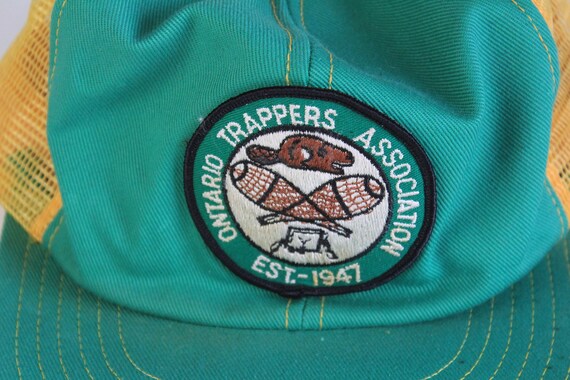 vintage ONTARIO Trappers Association Trucker Cap … - image 3