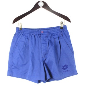 vintage LOTTO men&#39;s shorts Size L sportswear authentic 90&#39;s style tennis sport activewear relaxed summer athletic blue brand logo