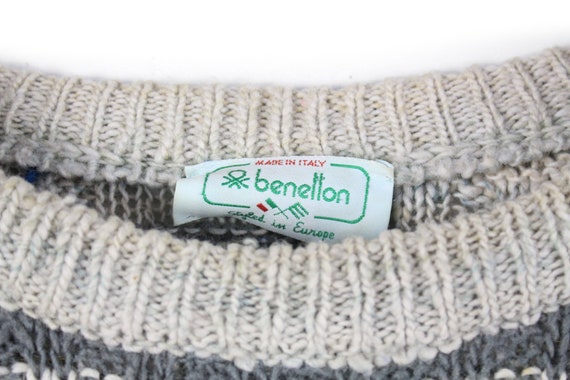 vintage UNITED COLORS Of BENETTON cotton sweater … - image 3