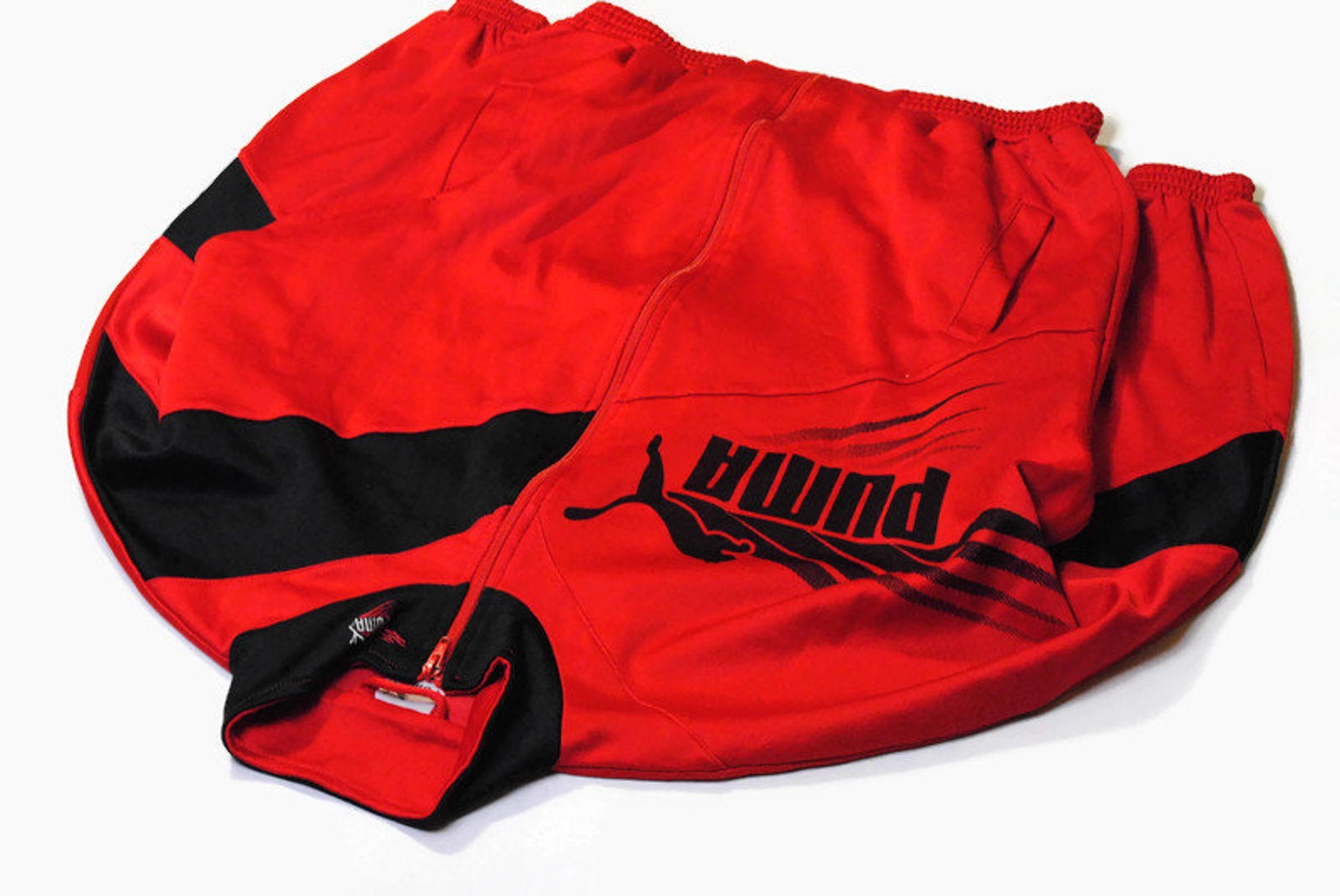 Vintage PUMA men's track jacket Size M authentic red black | Etsy