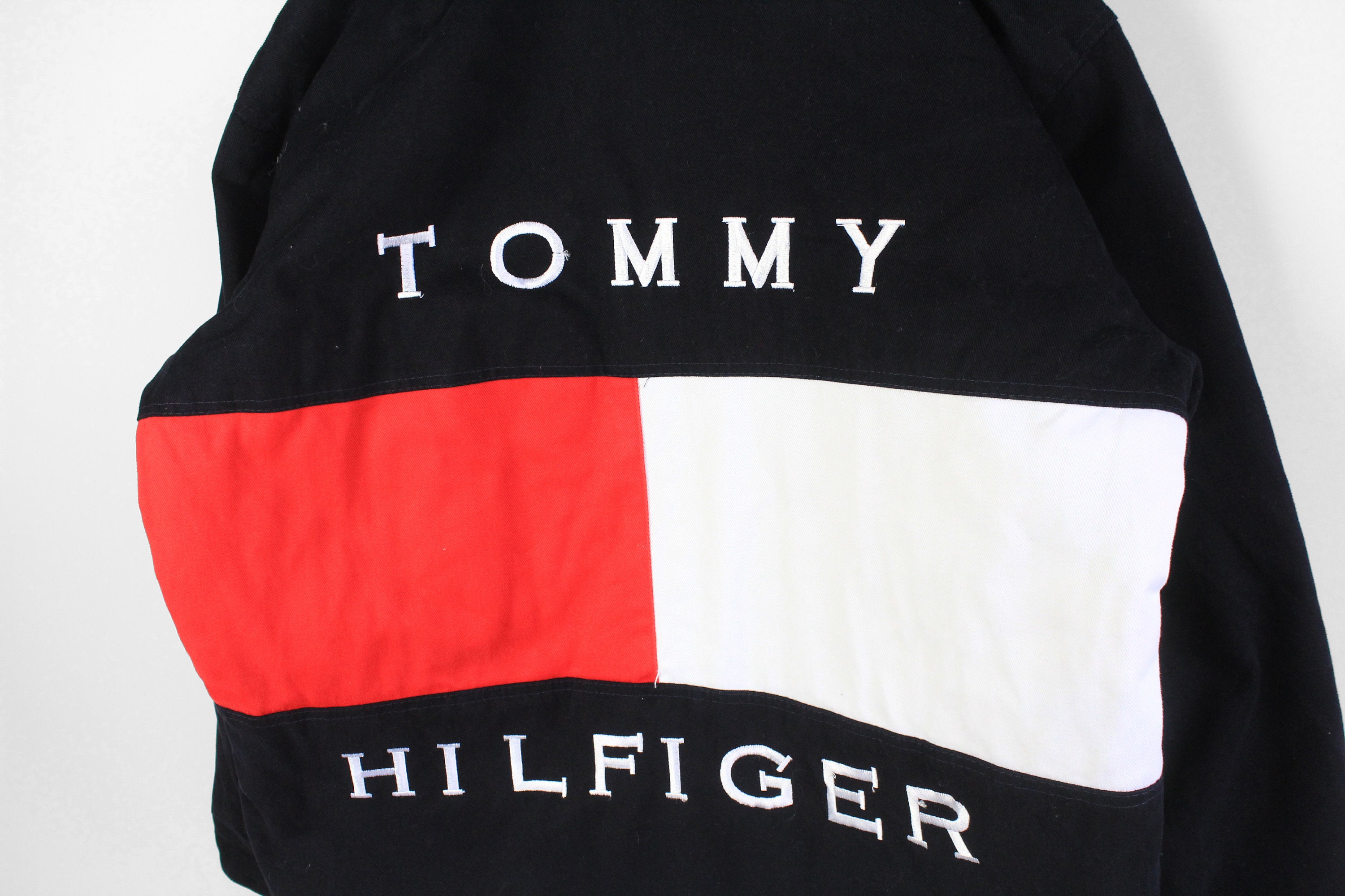 Vintage TOMMY HILFIGER Big Logo Jacket Size L/XL Men's - Etsy
