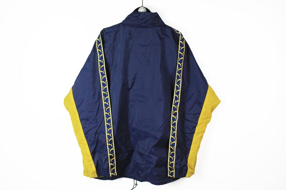 Vintage PUMA Men's Jacket Size XL Authentic Navy Blue Yellow Rare