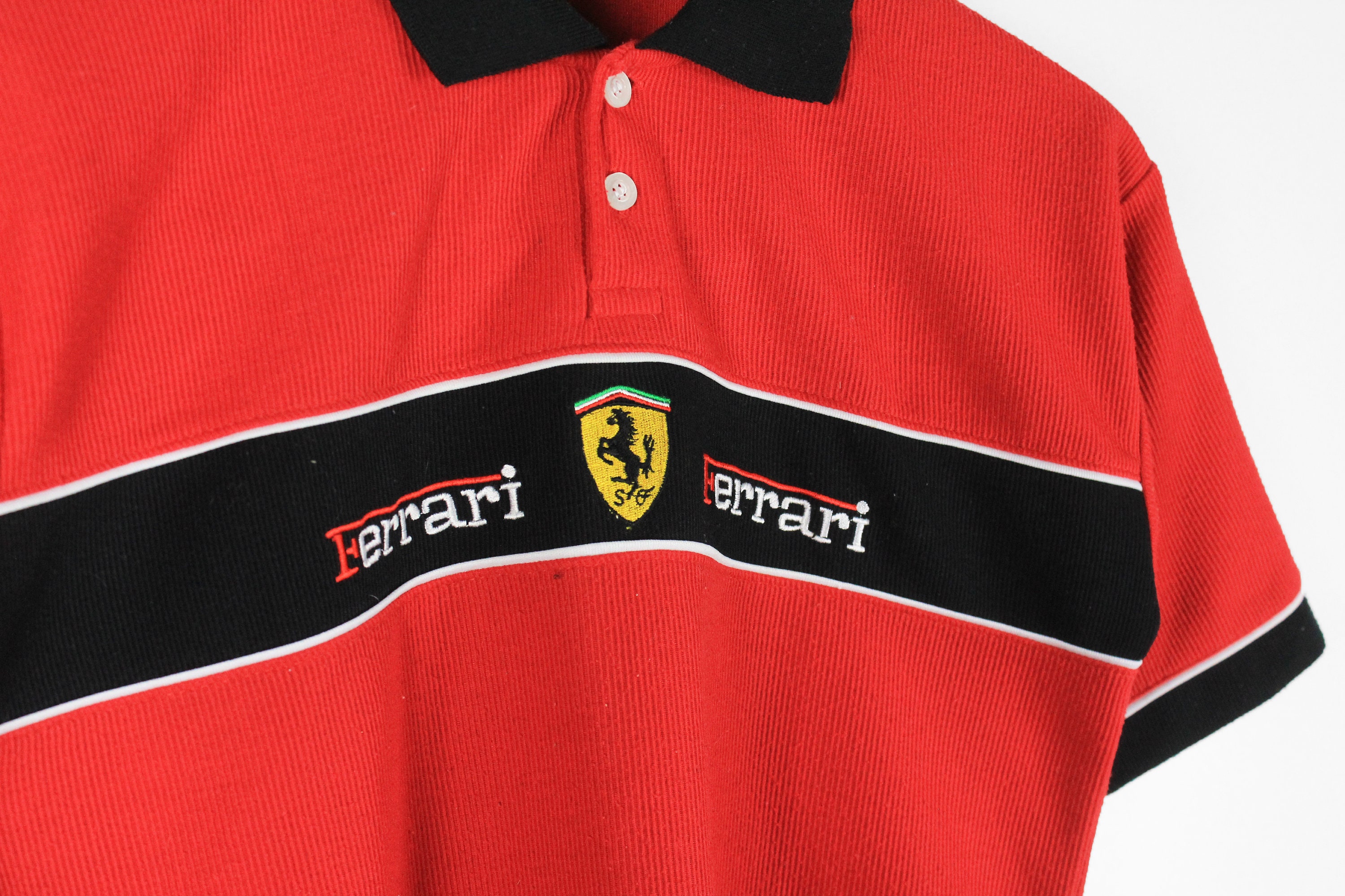 Polo Ferrari Auto sportiva italiana Abbigliamento Abbigliamento genere neutro per adulti Top e magliette Polo 