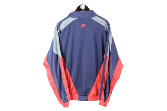 vintage NIKE authentic track jacket Size L gray b… - image 2