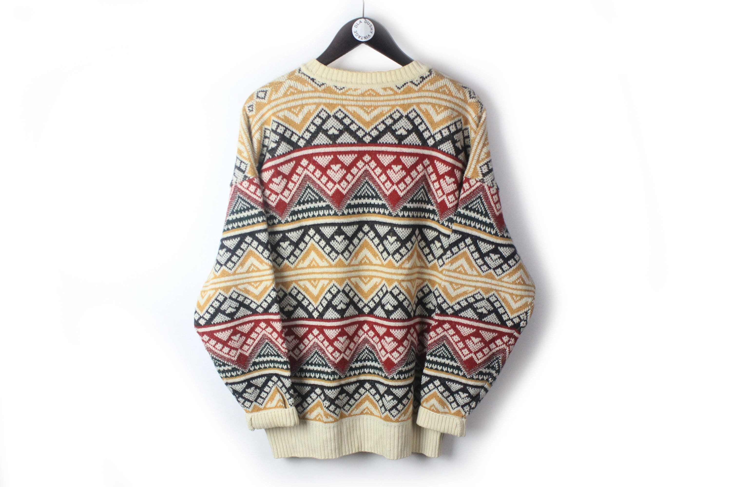 vintage GIANFRANCO FERRE 0001 Studio Sweater men s authentic multicolor pullover Size L men s 90 s retro streetwear luxury jumper crewneck
