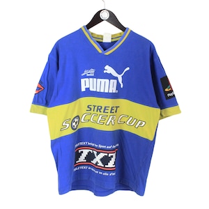 Vintage PUMA Street Soccer Authentic T-shirt Blue Athletic Tee
