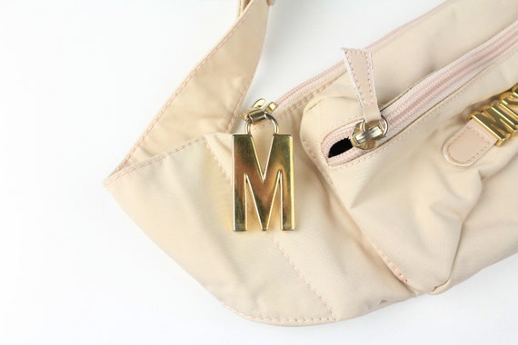 vintage MOSCHINO Waist Bag Fanny Pack big logo be… - image 4