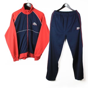 vintage LONSDALE Tracksuit oversize retro sport clothing windbreaker authentic rare men&#39;s track suit classic athletic jacket pants Size L