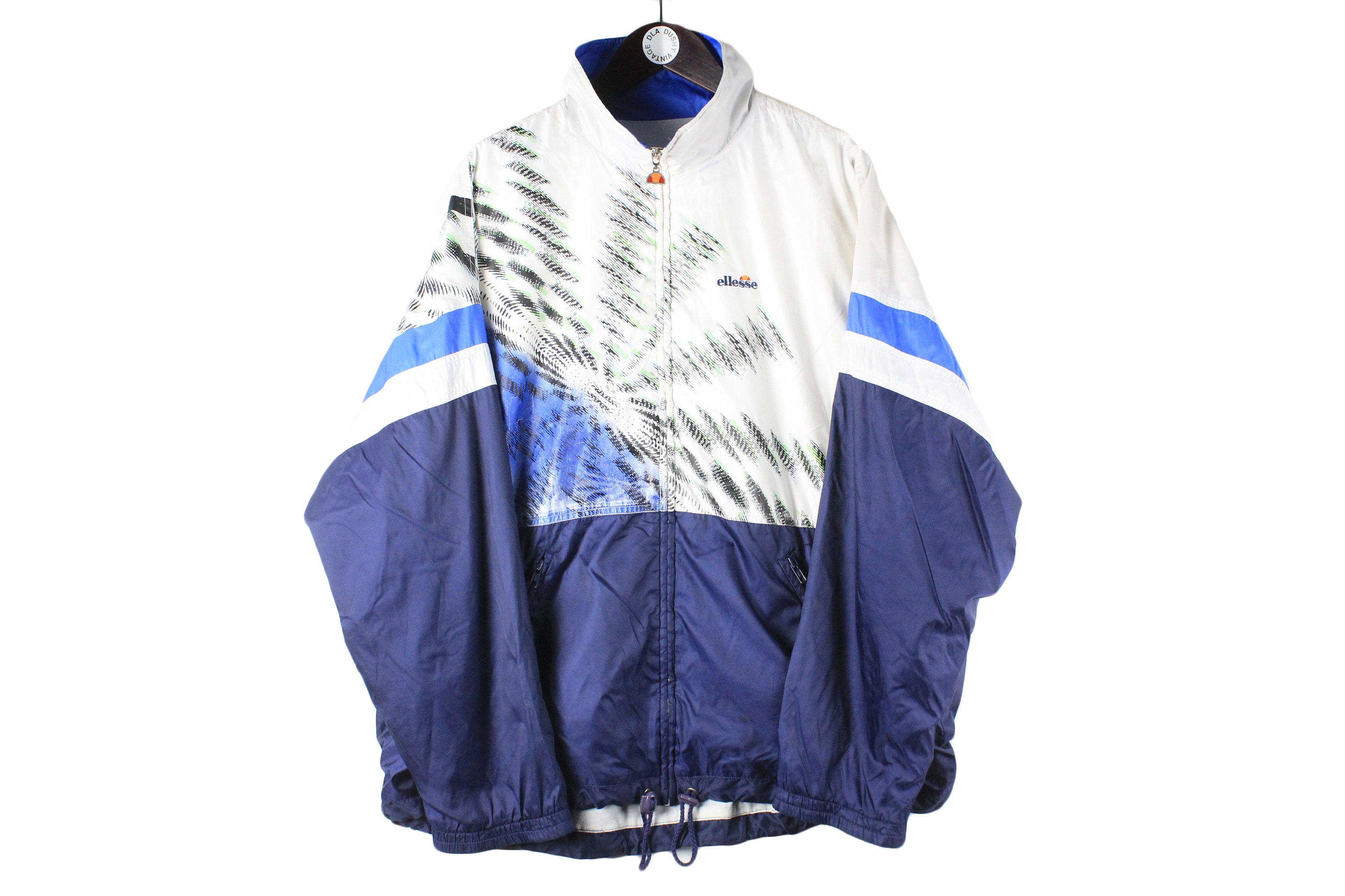 Geavanceerd verkwistend komedie Vintage ELLESSE Track Jacket Size XL Authentic Blue White - Etsy