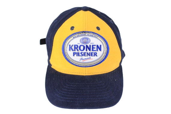 vintage KRONEN PILSENER Cap One Size Big logo bee… - image 2