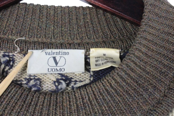 vintage VALENTINO Uomo Wool Sweater Size XL made … - image 4