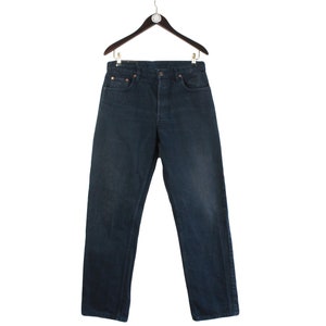 vintage LEVIS 618 JEANS authentic men&#39;s black denim Pants Size W 32 L 34 jean street trousers classic work wear 90&#39;s old school style basic