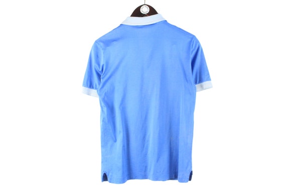 vintage ADIDAS Polo T-Shirt tennis blue small log… - image 2