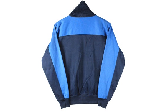 Vintage PUMA Track Jacket Size S/M Authentic Navy Blue Rare Retro 