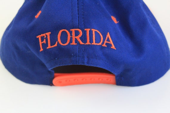 vintage FLORIDA GATORS Cap big logo orange blue c… - image 6