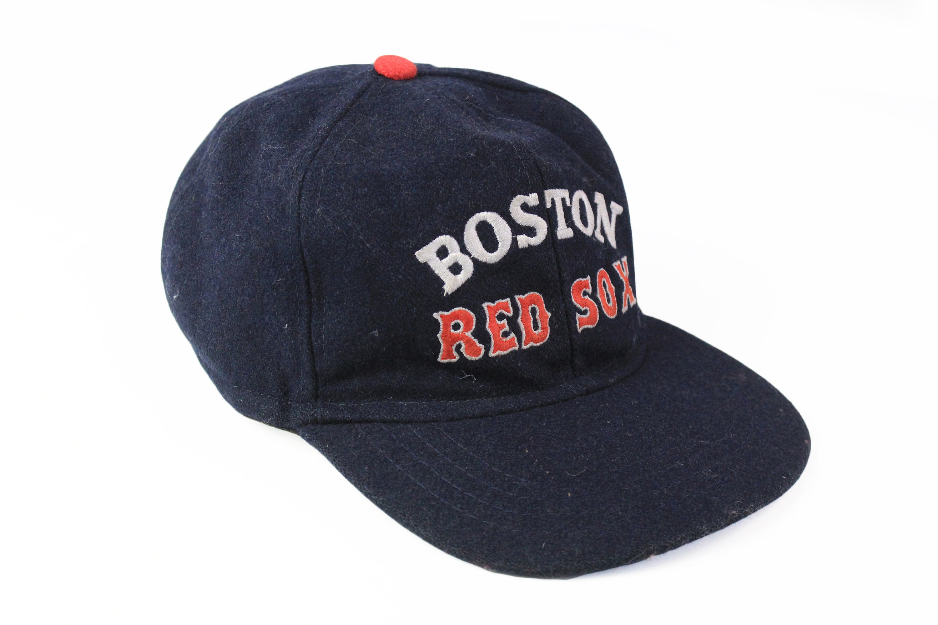 Vintage BOSTON Red Sox Cap Amcap Hat Big Logo Team Wool One Etsy UK