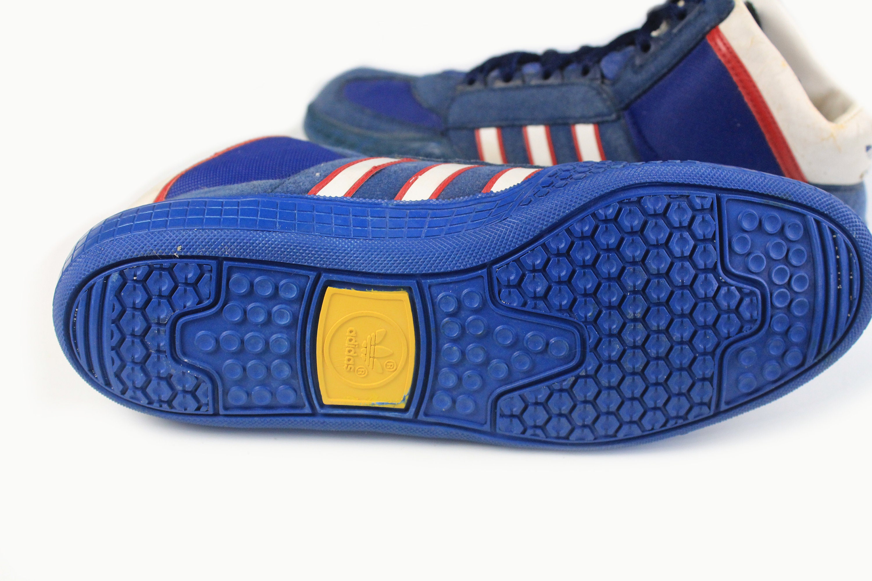 Vintage ADIDAS Wrestling Low Top Sneakers authentische GroBe US 7 Manner seltene Retro sportliche Schuhe 90er Jahre Boxen Streetwear Turnschuhe blau Etsy