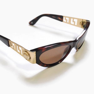 authentic GIANNI VERSACE sunglasses vintage stylish Mod 492 Col 900 luxury women's accessories retro sunwear vision visual of sight sunglass