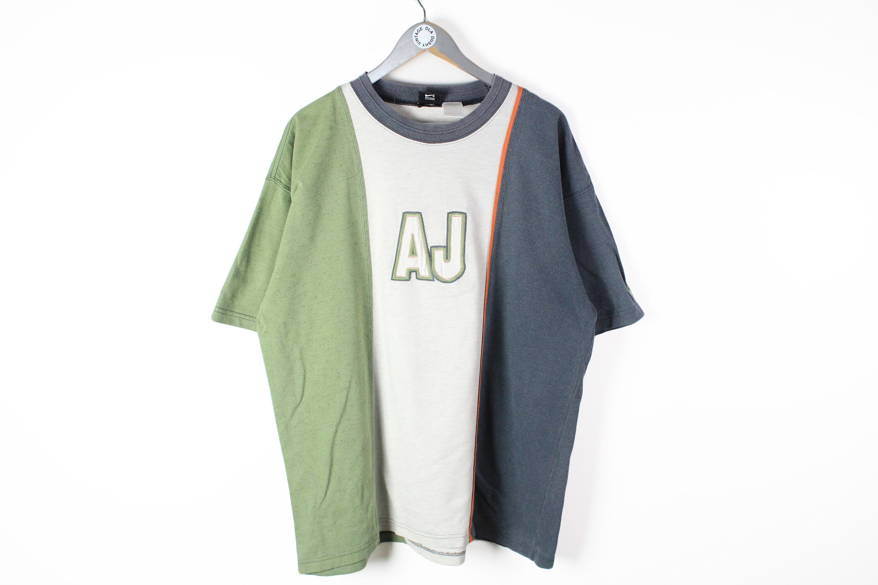 Vintage NIKE AIR JORDAN 23 Big Logo Authentic Tshirt Green Etsy