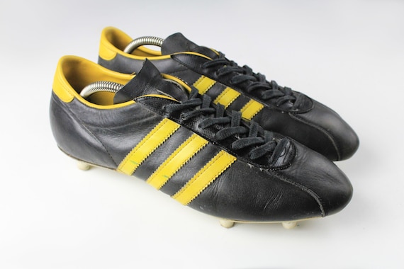 Estrecho minusválido Despido Buy Vintage ADIDAS Beckenbauer Boots Black Retro Football Shoes Online in  India - Etsy