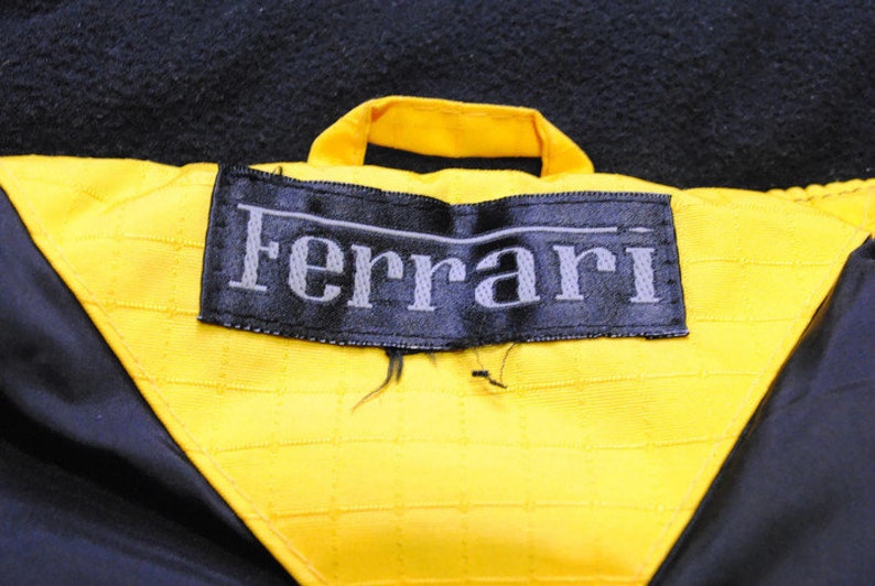 Vintage FERRARI Michael Schumacher down feather Vest Jacket | Etsy