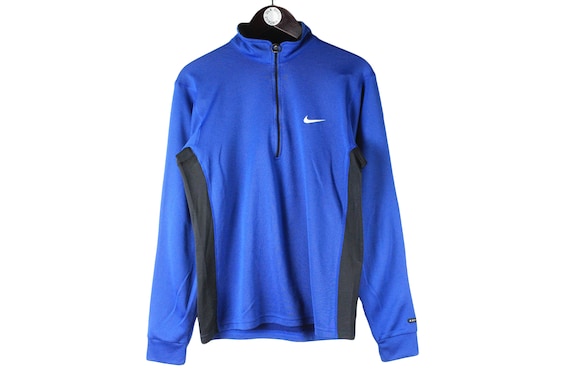 トップス 90s NIKE Half Zip Sweat Shirt M Vintage NIKE Sweatshirt 1/4 Zip Men's Size M Made in USA