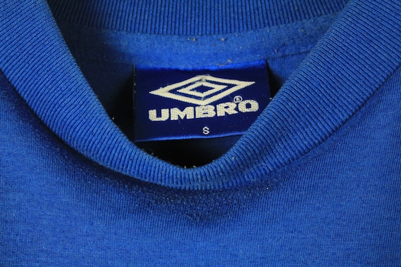 Vintage UMBRO Big Logo Authentic T-shirt Blue Athletic Tee