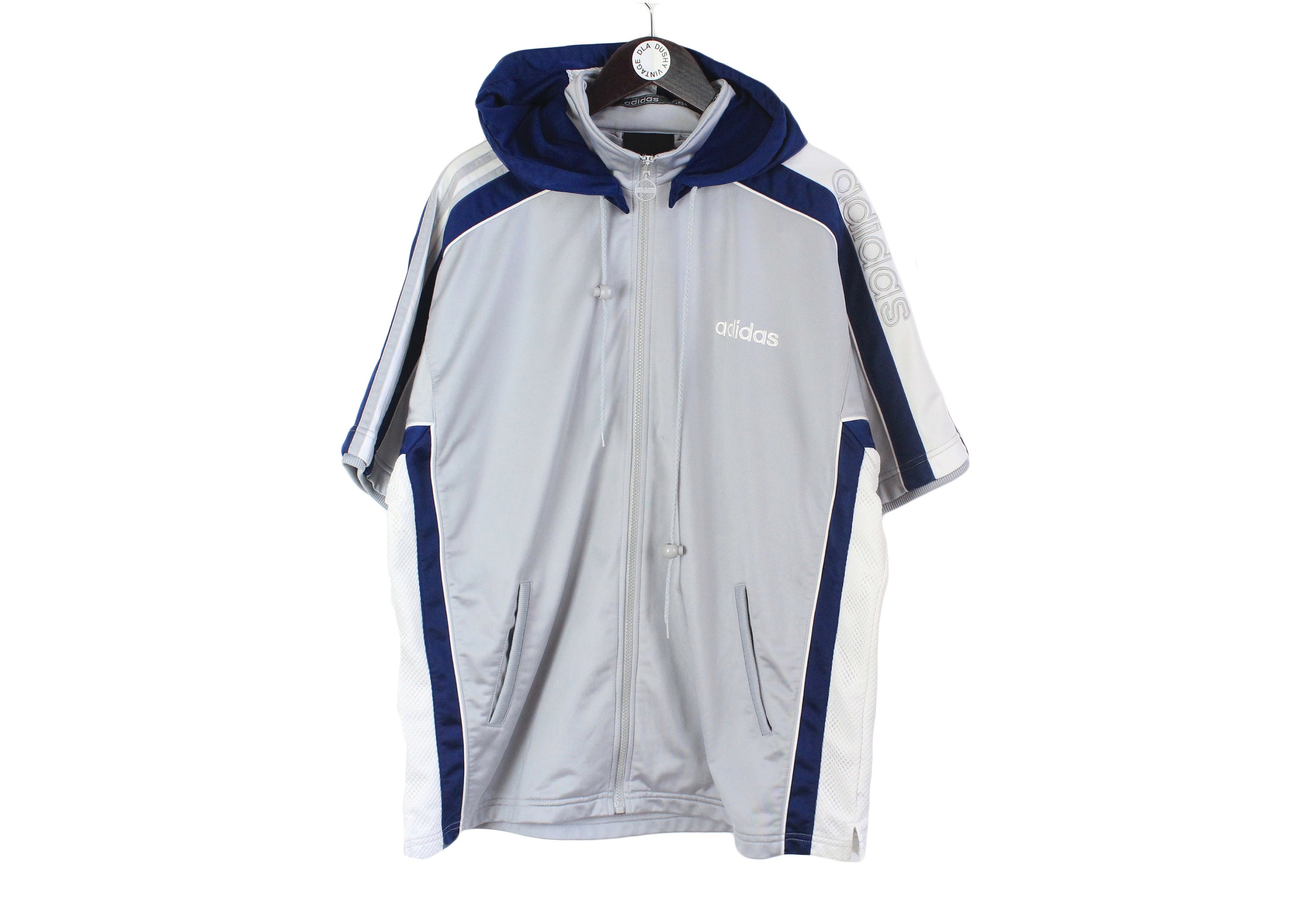 Vintage ADIDAS ORIGINALS Track Jacket Half Sleeve Size L Authentic Hooded Retro Windbreaker 90's Classic Athletic Sport Style Small Logo - Etsy Vintage ADIDAS ORIGINALS Track Jacket Half Sleeve Size L Authentic Hooded Retro Windbreaker 90's Classic Athletic Sport Style Small Logo - Etsy