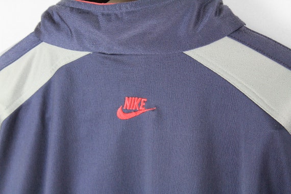 vintage NIKE authentic track jacket Size L gray b… - image 5