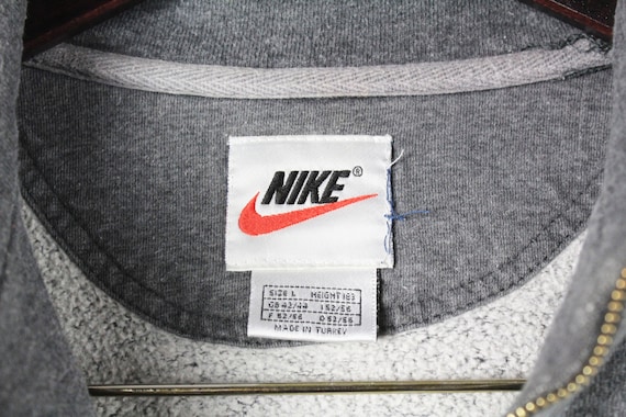 vintage NIKE sweatshirt 1/4 Zip Size XL gray men'… - image 5