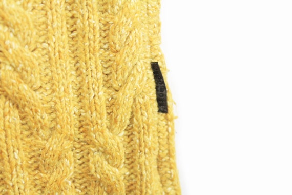 vintage HUGO BOSS Sweater Size L men's yellow 90'… - image 4