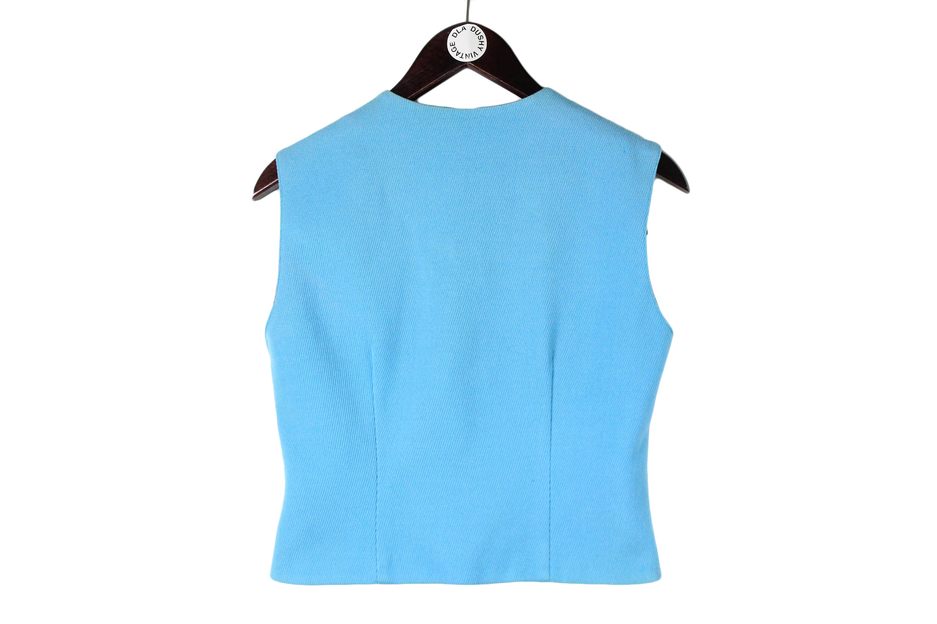 90s versace spangle vest 70s サイケデリック 古着 1990s Gianni Versace Versus By Baroque Buckle Vest