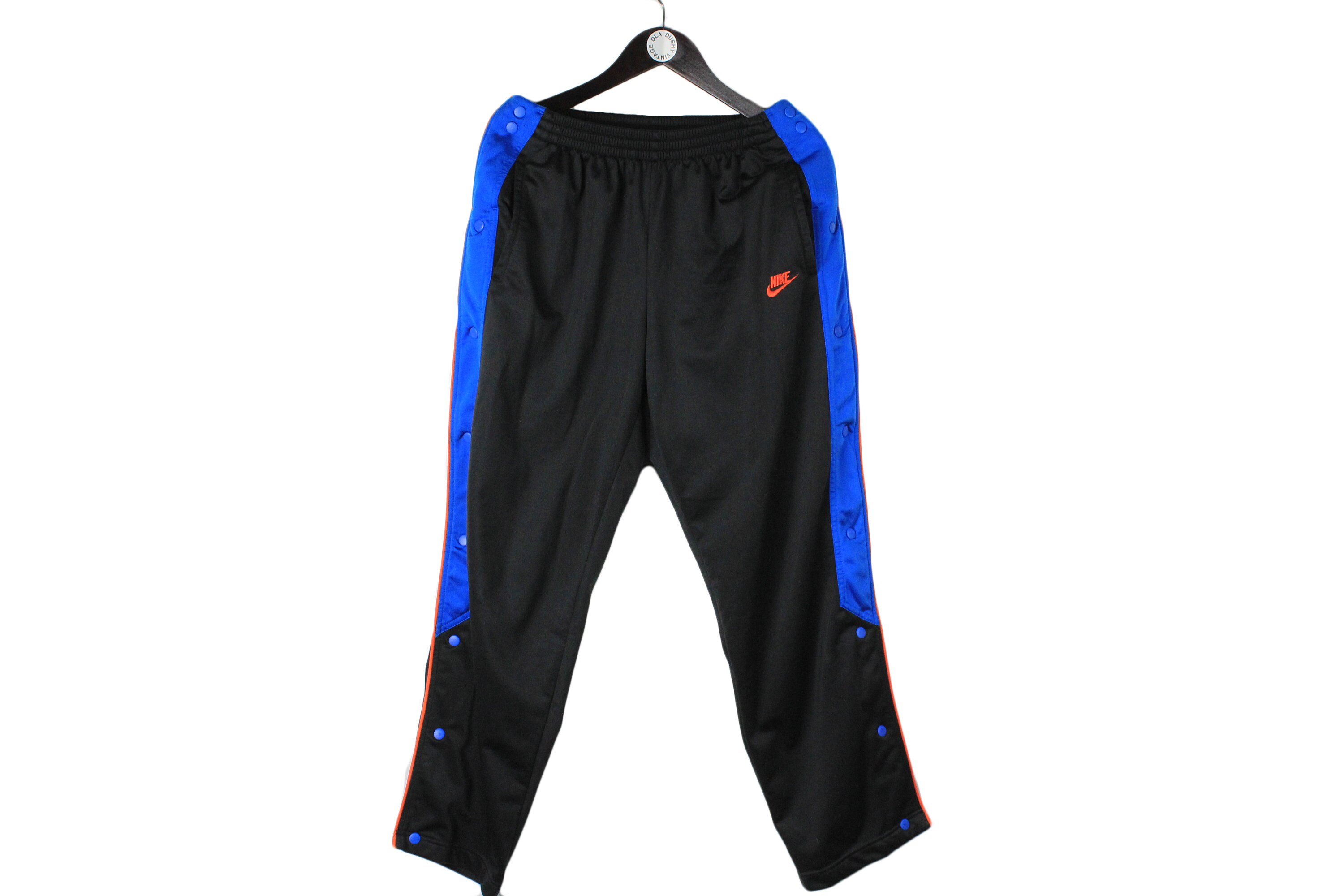 Vintage NIKE Snap Button Track Pants Size L Authentic Rare Hip Hop Hipster Wear Retro Style Rave Clothing Sport Athletic Men s 90 s Black Etsy UK