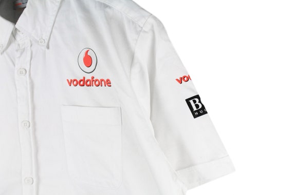 MAILLOT VINTAGE VODAFONE McLaren Mercedes Orange F1 Shirt Jersey Femme - L EUR 20,90 - FR