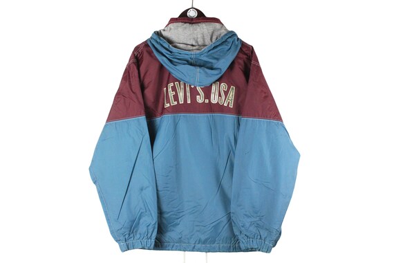 Vintage LEVIS Jacke Größe XL Herren oversized großes Logo 90er