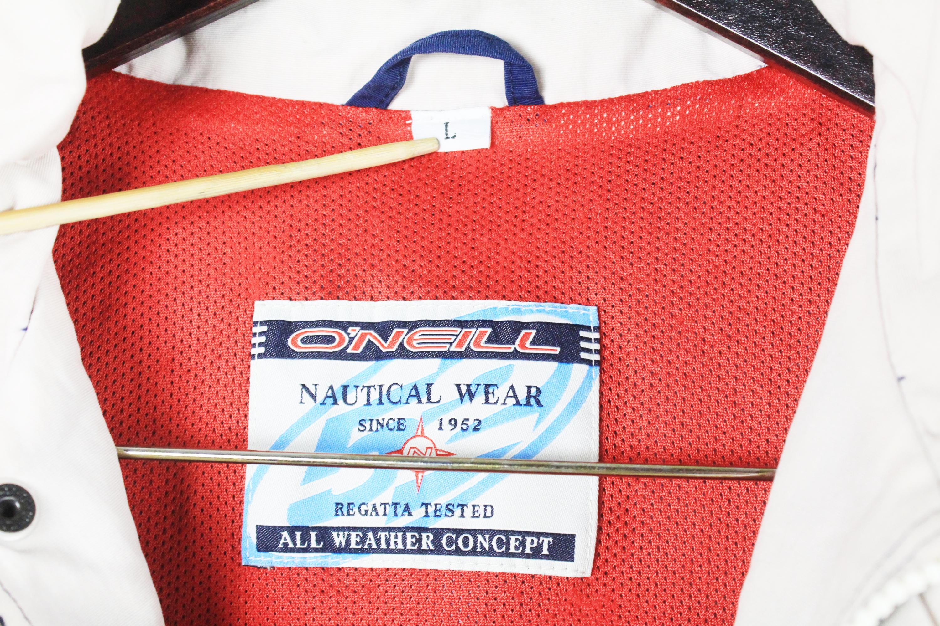 Vintage O'NEILL Jacket Full Zip Snap Size L Navy Blue