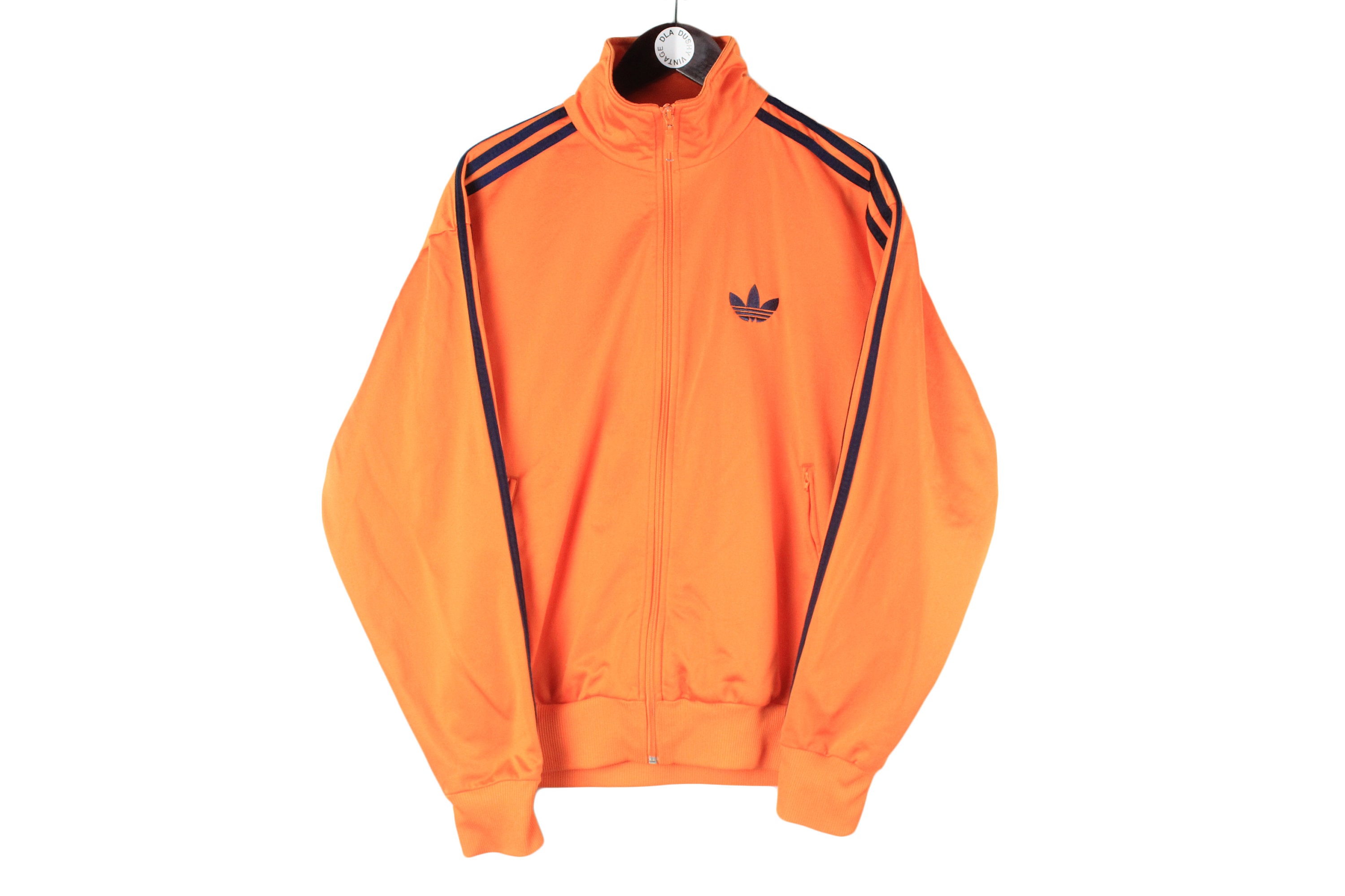Orange adidas track jacket mens sales