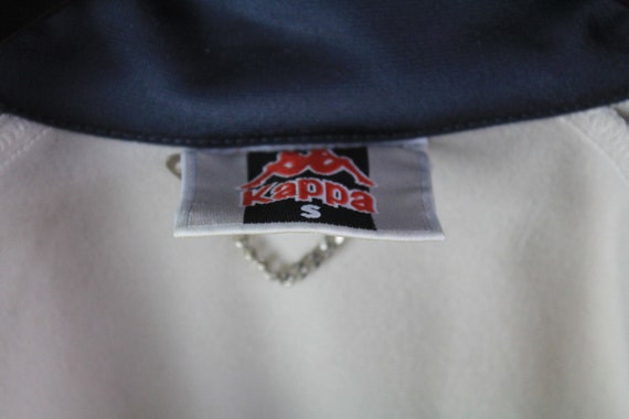 vintage KAPPA men's Track Jacket Size S white lon… - image 4