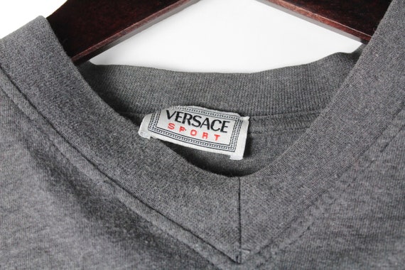 vintage VERSACE Sport Sweatshirt authentic big lo… - image 4