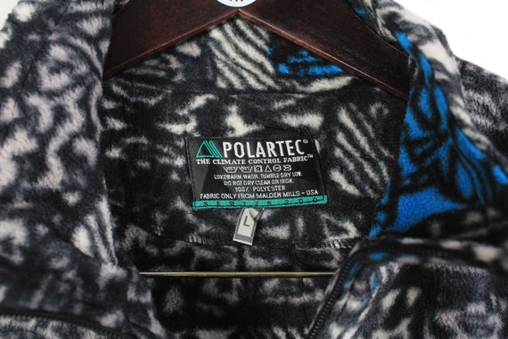 vintage QUIKSILVER Fleece Sweater Polartec black … - image 4